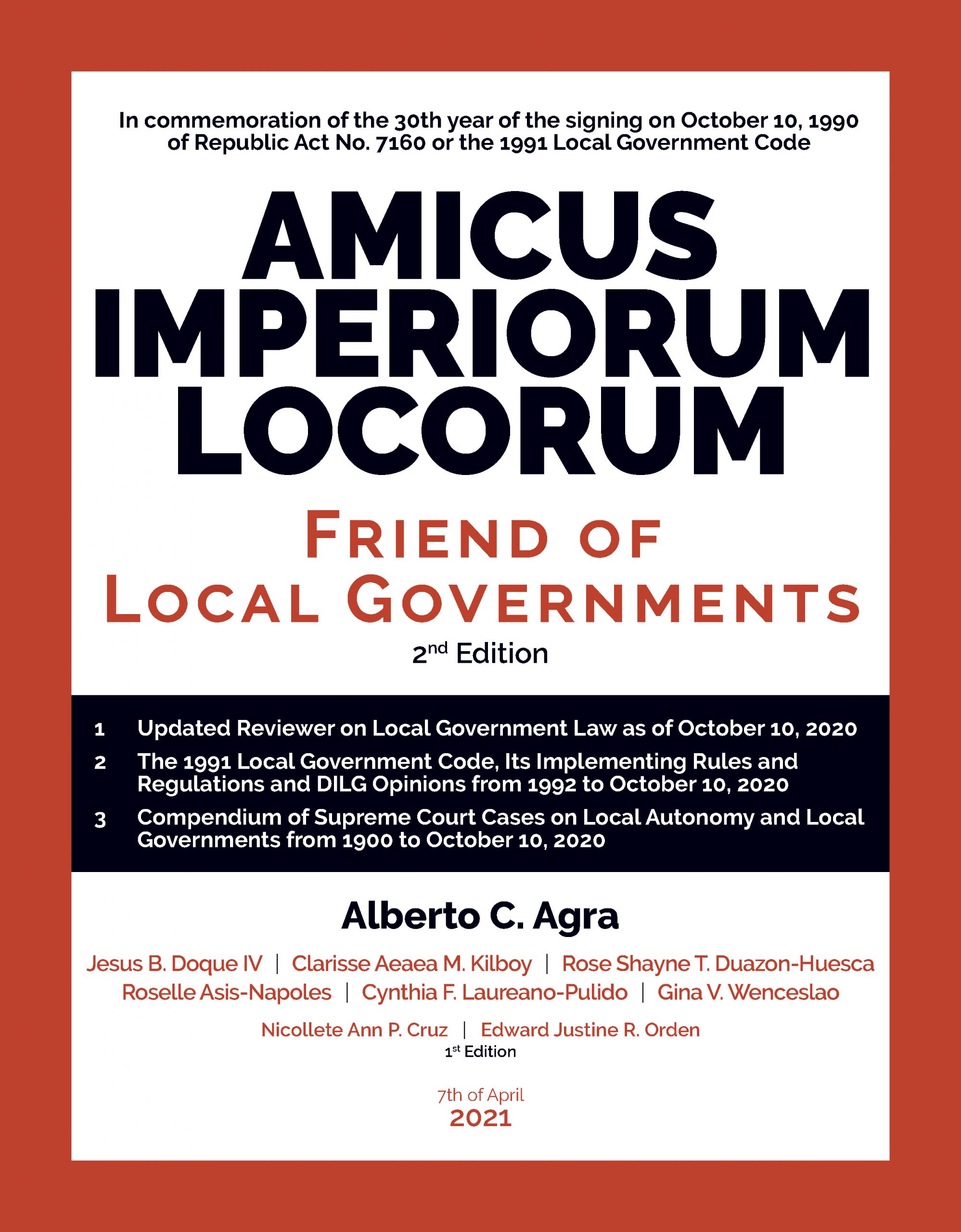 REVISED 4. AMICUS COVER LAYOUT. 2ND EDITION